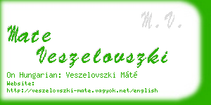 mate veszelovszki business card